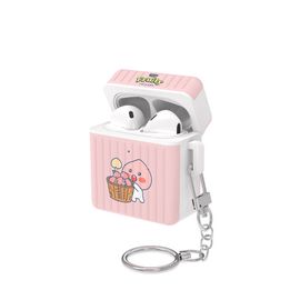 [S2B] Little Kakao Friends Fruity AirPods1 AirPods2 Compatibility Carrier Combo Case - Apple Bluetooth Earphones All-in-One Case - Made in Korea